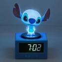 Disney Stitch Alarm włączony niebieskie tło