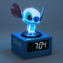 Disney Stitch Alarm włączony niebieskie tło persperktywa