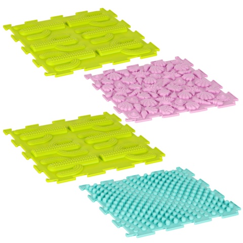 Mata Sensoryczna Puzzle Montessori 8 Elementów rozłączone cztery elementy perspektywa inne kolory Mata Sensoryczna Puzzle Montessori 8 Elementów rozłączone cztery elementy perspektywa inne kolory