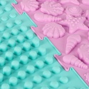 Mata Sensoryczna Puzzle Montessori 8 Elementów zbliżenie połączenie dwóch elementów