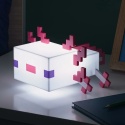 Minecraft Axolotl Wielokolorowa Lampka  podświtlona na biało