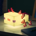 Minecraft Axolotl Wielokolorowa Lampka  podświtlona na żółto