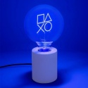 Playstation Lampka - Żarówka Neonowa Włączona niebieskie tło