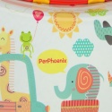 Walizka Podróżna Dla Dzieci Bagaż Podręczny Na Kółkach ZOO  zbliżenie na  wzór graficzny