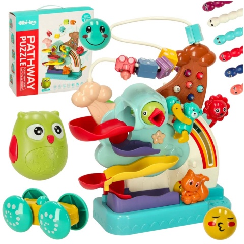 Montessori Tor Kulkowy 5w1 zestaw Montessori Tor Kulkowy 5w1 zestaw